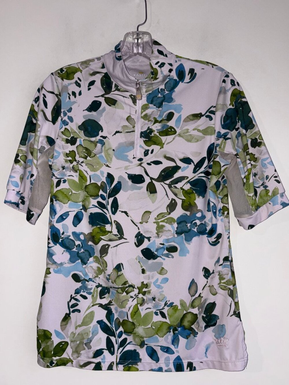 Kastel Denmark 1/4 Zip Golf Top Size Small Floral
